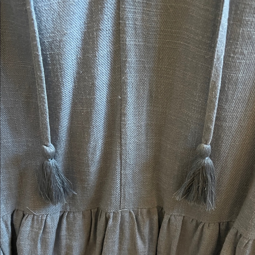 Umgee Dusty Blue Ruffle Blouse - Picture 3 of 6